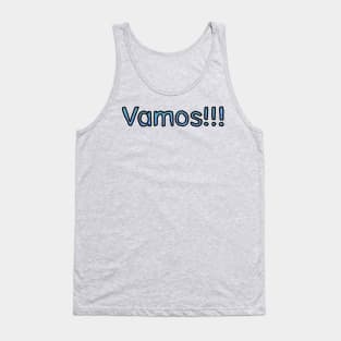 Lets Go in Spanish - (Blue) Tank Top